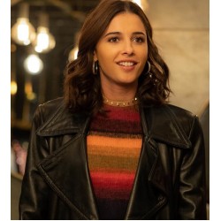 Charlie’s Angels Naomi Scott Black Leather Jacket